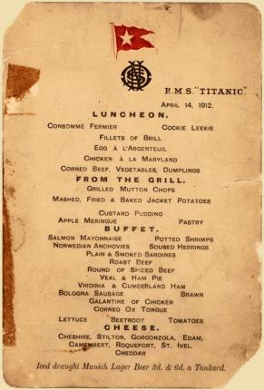 The-Titanics-last-lunch-menu-sells-for-88000