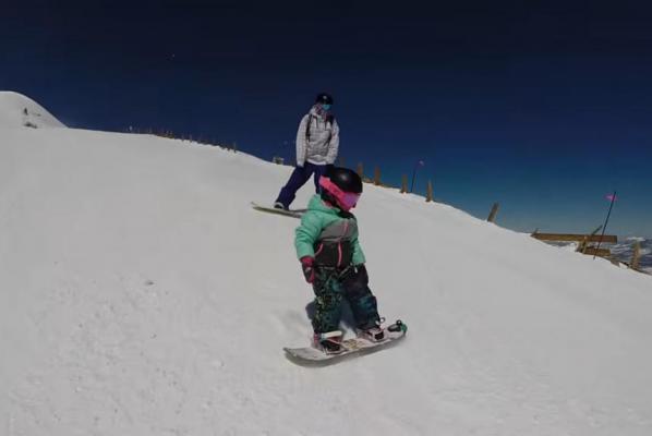 Snowboarding-3-year-old-takes-on-steep-Colorado-slope