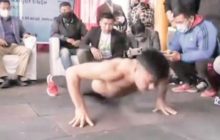 Say What?!: Man Breaks Guinness World Record with 109 Fingertip Pushups in Minute