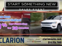 SPONSORED: New Year, New Sales at Clarion Chrysler, Jeep, Dodge, Ram