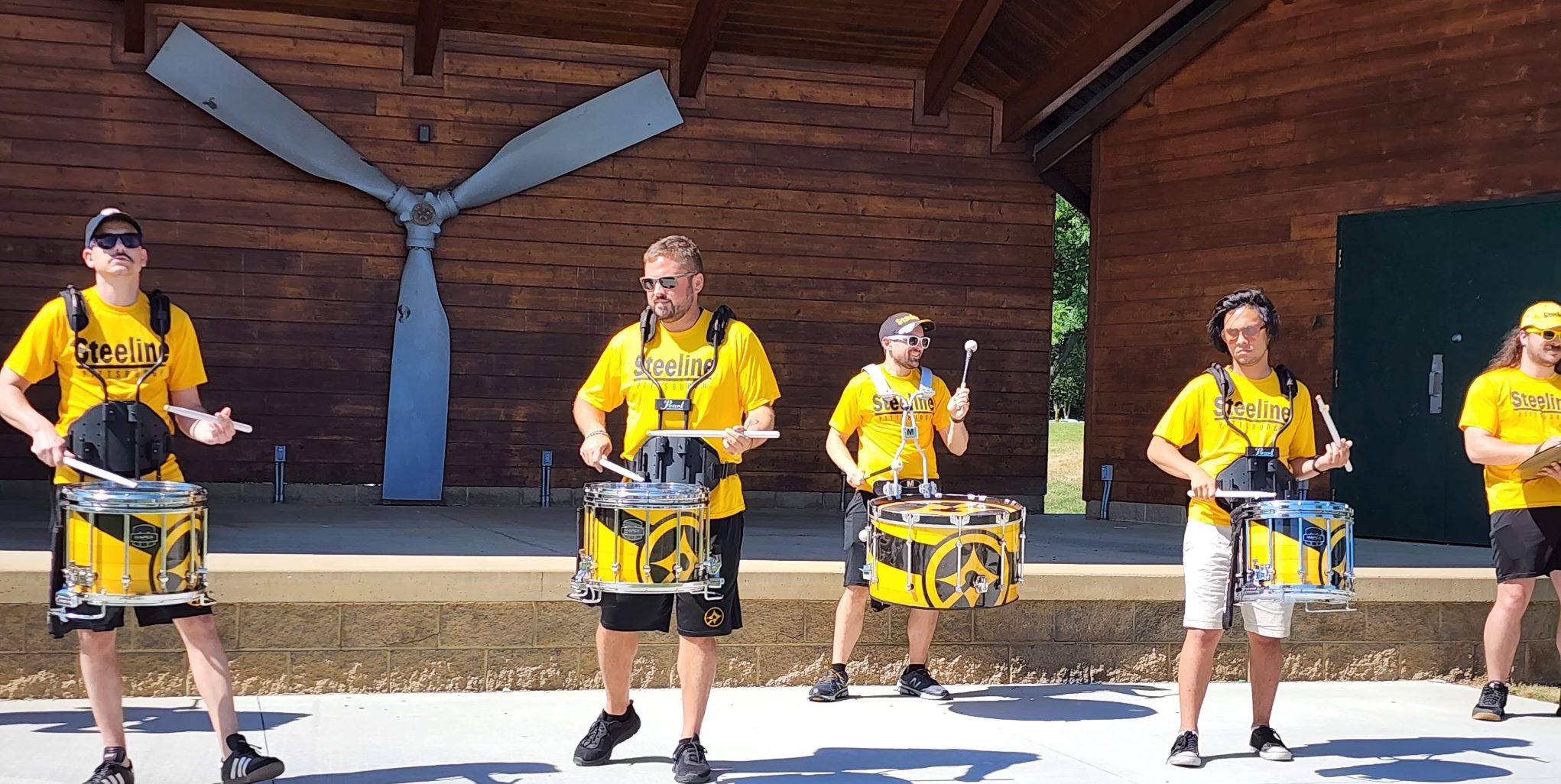 Pittsburgh Steelers drumline.