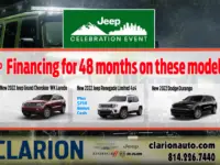 SPONSORED: The Jeep Celebration Event is On at Clarion Chrysler, Dodge, Jeep, and Ram