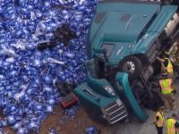 Say What?!: Overturned Truck Spills Bud Light onto Kentucky Highway